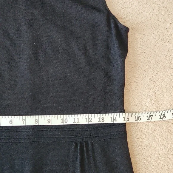 St. John black knit sleeveless dress 2 - Picture 5 of 10
